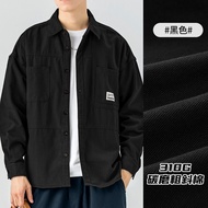 Wood soon | เสื้อแจ็คเก็ตแบบเชิ้ตพร้อมซับในฟลีซ