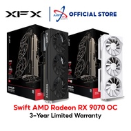 XFX AMD RADEON SWIFT RX 9070 OC 16GB DDR6 GRAPHICS CARD BLACK / WHITE ( RX-97SWFT3B7 / RX-97SWFT3W7 