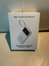 ［全新-沒有拆開過］Samsung 可無線充三星手錶 ITFIT 10000mAh Power Bank with Dual built in Cables 二合一自帶雙線行動電源