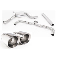 VW Golf MK7.5 GTi - Milltek non-resonated catback exhaust (chrome)