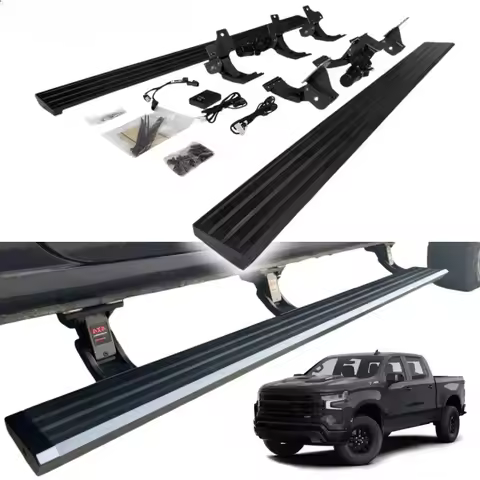 2018 2019 2025 Truck Crew Cab Aluminum Power Running Boards Electric Side Steps for Chevy Silverado 