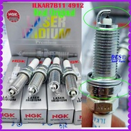 (4PC) NGK Spark Plug Fit For Toyota Corolla Altis  Prius CT200h Almera Tiida Sylphy Teana Tiana  ILK