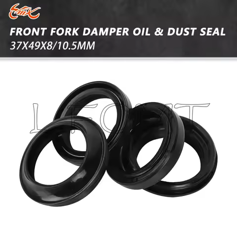 37x49x8/10.5 Motorcycle Front Fork Oil Seal Dust Cover Fit for Kawasaki ZL600 Eliminator ZX600 Ninja