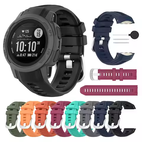 Replacement Bracelet For Garmin Instinct 2S Smart Watch Silicone Watch band Strap For Garmin Instinc