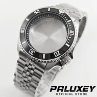 PALUXEY NH35 42MM 007‑Style SKX Watch Case Black Bezel With Bracelet S‑Crown For NH34 NH35 NH36 NH38