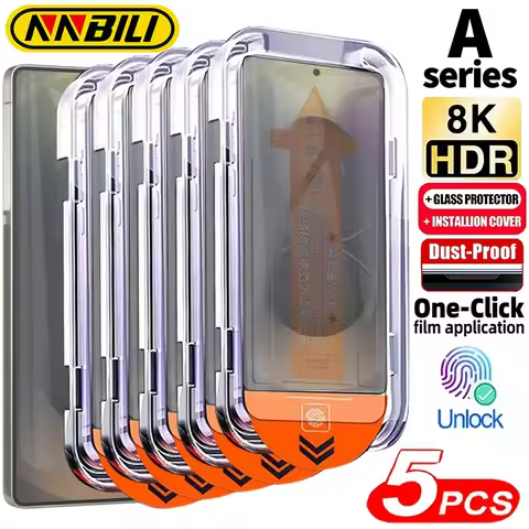 NNBILI 5pcs Ultra Clear Full Screen Protector for Samsung for Galaxy A15 A16 A73 A33 5G A71 A51 S21 