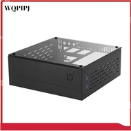 A01 Aluminum Mini-ITX HTPC Desktop Computer Chassis Black Tempered Glass HTPC Mini ITX DIY PC Cases