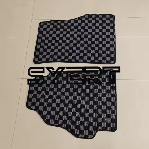 For Toyota MR-S MR2 Spyder SW30 2000-2006 LHD JDM Checkerboard Car Floor Mats Anti-Slip Carpet All-W