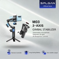 【SPLGAN】 M03 3-Axis Gimbal Stabilizer Smartphone Handheld Anti-Shake Selfie Stick with LED Face/Obje
