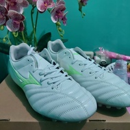 MIZUNO MONARCIDA NEO III SELECT AG-WHITE/NEON GREEN FOOTBALL SHOES AG Boots