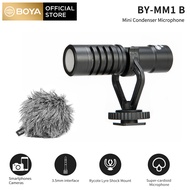 1023BOYA BY-MM1 Black Cardioid Gooseneck Microphone Mini Mic for iPhone Android Smartphones DSLR Camera Camcorders