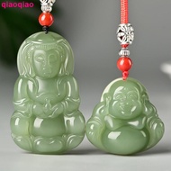 Hetian Jade Maitreya Buddha Jade Buddha Pendant Women's Laughing Buddha Buddha Gong Jade Pendant Men's Guanyin Bodhisatt