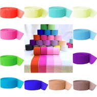 Crepe 82FT Paper Party Streamers Roll Birthday Wedding Hanging DIY Decor Craft