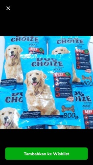 Dog Choize 800 gr x 3 bungkus makanan anjing rasa beff dog choize paket 3 bungkus