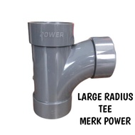 Radius tee - bent pvc tee - POWER brand pvc tee