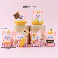 E Ready Stock High-value Baby Fox Influencer Lingna Belle Doll diy Office Desktop Decoration Cake De