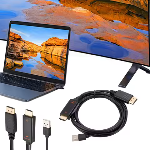 1.8M HDMI-Compatible To DisplayPort Cable 4K 60Hz HDMI-Compatible To Displayport Adapter HDMI-Compat