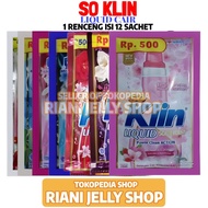 So Klin Liquid Cair 1 Renceng Isi 12 Sachet 20ML