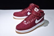 桃子代購～潮品Nike Air Force 1 MID '07 酒紅白 中幫 休閒 運動鞋 315123-608