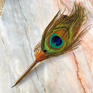 7439 義大利海洋藍孔雀羽毛沾水筆禮盒| 輕便無墨水版| Rubinato