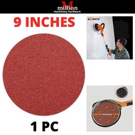(1pc) 9" Velcro Round Sandpaper Sand Paper Disc Sand Sheets Grit 60-320 Hook and Loop Sanding Disc P