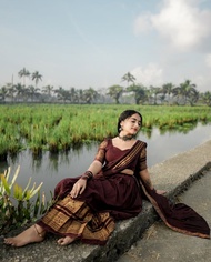[PRE ORDER : 10 DAYS] South Indian Kanjivaram Silk Lehenga Choli Set - Kanchi Cotton Zari Weaving Tr