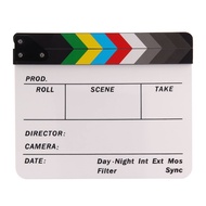 JIYAN2866 Large Panel Clapperboard Photography Prop Colorful Action Scene Clapper Board Creative Dec