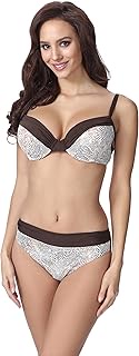 Women's Push Up Bikini F21 (Pattern 330, Cup 70D / Bottom 36), Pattern-330, 36
