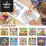 MiniUtensilAndTools Graffiti Painting Book, Featuring Adorable Creepy Creatures Spooky Cutie Colorin