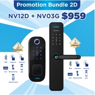 NOVAS Bundle 2D Promo | NV03G Smart Digital Gate Lock and NV12D Smart Digital Door Lock in Black | FREE INSTALLATION