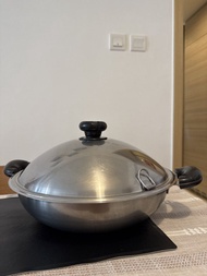 Buffalo不銹鋼炒鍋連蓋 32cm