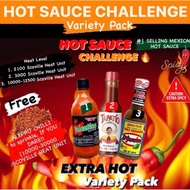 [SG STOCK] 🔥HOT SAUCE CHALLENGE PACK🔥 (Variety Pack, EXTRA HOT🌶️🌶️🌶️) El Yucateco, Valentina, Tapati