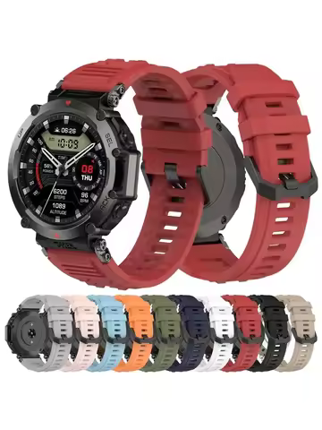 Silicone Strap Band For Xiaomi Huami Amazfit T-rex Ultra Smart Watch Replacement Bracelet For Amazfi