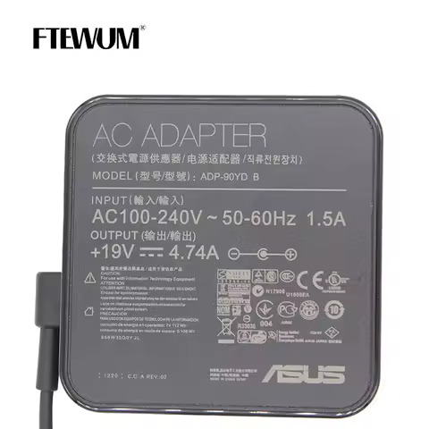 19V 4.74A 90W 5.5*2.5mm Laptop Adapter Charger ADP-90YD For ASUS Toshiba/Lenovo A53S A8J q550l k55a 