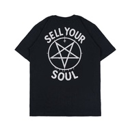 Metal t-shirt Satanic Distro t-shirt Men Women Black SIXCISSORS 666 SELL
