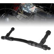 4150 Carburetor Fuel Line Kit 8AN Dual Feed Fuel Line to 7/8" Braided Dual Inlet Fuel Line Kit for H