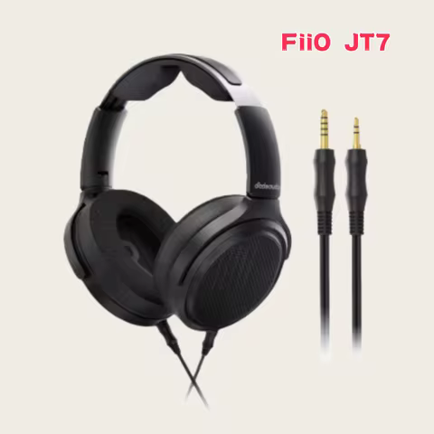 FiiO JT7 open flat headphone 95 × 86mm 3 μ m ultra-thin flat diaphragm | standard 3.5mm+4.4mm headph