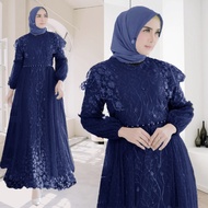 Maxi Safira New Party Dress (ML XL XXL 3XL) Wedding dress full front and back brocade dress/ Event u