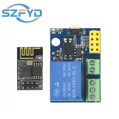 ESP8266 ESP-01S 5V WiFi Relay Module - Smart Home Remote Control Switch - Compatible With Arduino & 
