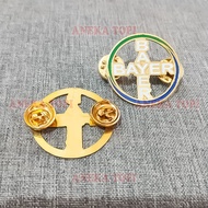 Bayer Pin Vintage Bayer Round Model Badge Pin Bayer Brooch Pin - Various Hats