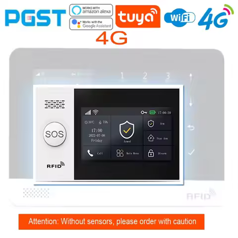 PG-107 Home security alert system,equipped with 4.3-inch 4G WiFi devices,compatible with your applic