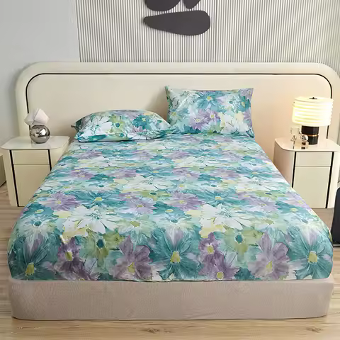 3Pcs/Set or 1Pcs Bed Sheet Leopard Printed Bottom Sheets Double Bed Sabanas Cama 140x200 Single Drap