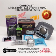 COMBO SPEC 53MM (EX5 DREAM/W100) 53MM HIGH COMPRESSION HEAD+BLOCK
