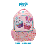 Skoola Backpack - Tas Ransel Sekolah Anak SD Perempuan Unifairy Cupcake 3D Custome Name - Finzi