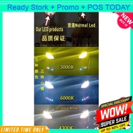 LED Headlight Foglamp 3 Colour Bulb Sport Light Tri Lamp Tone Speed Cob Car Motor Hi Low Fan H1 H3 H