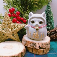 【送好禮】達摩招財貓 泥有錢 水泥 擴香石 交換禮物
