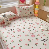 Disney Cartoon Pure Cotton Bed Canopy Single Piece 100 Cotton Full Wrap Dust Proof Bed Cover Protect