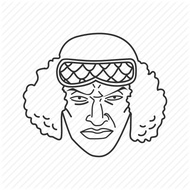 Cool one piece cutting sticker 31