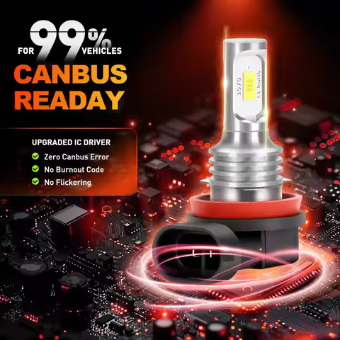 LED Bulb H11 Fog 2PCS H11 LED Fog Light Bulb 6000K White CSP Chips Super Bright For Peugeot Rifter 2