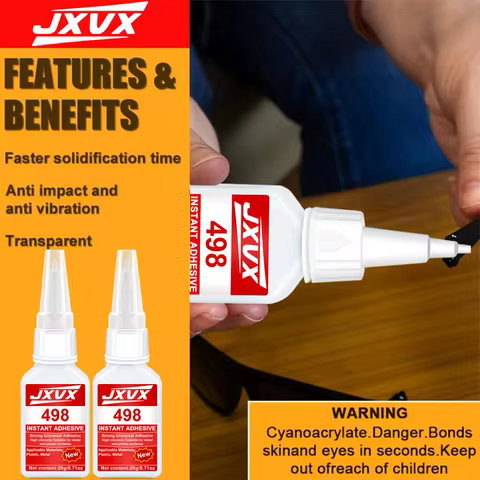 1/2/3/4pcs 498 Super Glue Gel,Strong Instant Adhesive,Transparent Epoxy Resin Glue Adhesive,10s Quic